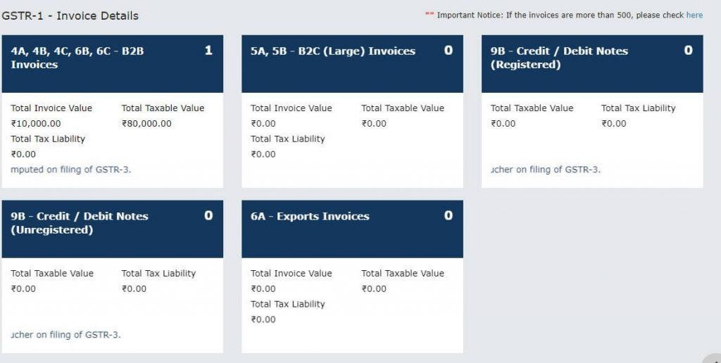 GSTR-1 format invoice details gstr-1 format invoice details